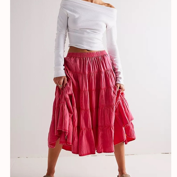 NEW! Free People Swing Midi skirt - Picture 1 of 9